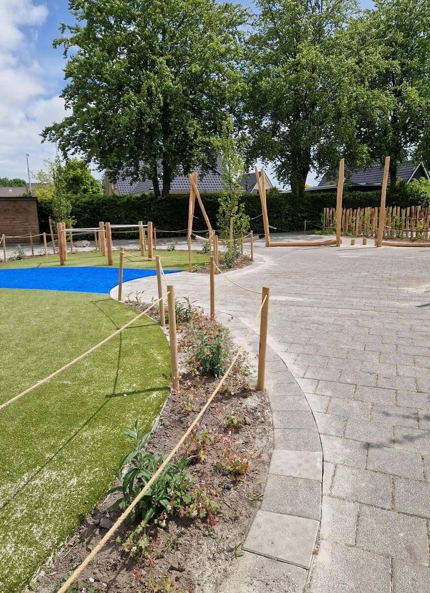 Aanleg schoolplein door Homan Groen & Infra
